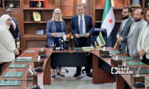 وزارة الزراعة توقع اتفاقية مع برنامج الأغذية العالمي (WFP) لدعم المزارعين المتضررين من الجفاف في سوريا - 13 تموز 2025 (عنب بلدي/ أنس الخولي)