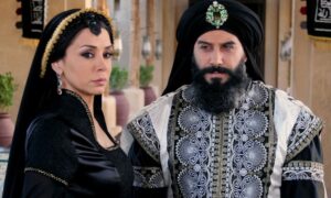 قصي خولي وكاريس بشار في مسلسل هارون الرشيد - 2018 (قناة رؤيا)
