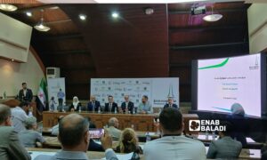 مؤتمر ماراثون دمشق 2025 بحضور ممثلين عن وزارة الرياضة والسياحة والصحة والاعلام بمبنى وزارة الرياضة والشباب في دمشق - 23 تموز 2025 (عنب بلدي/ لبابة الطويل)
