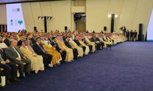 من أعمال المنتدى الاستثماري السوري السعودي في قصر الشعب بدمشق-24 تموز 2025 (سانا)