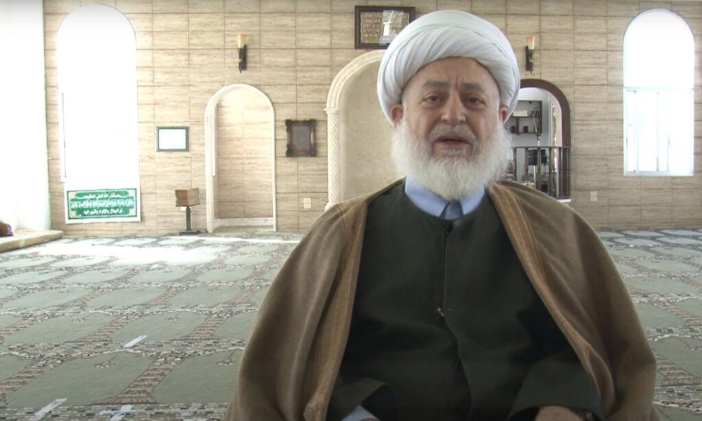 الشيخ غزال غزال خلال تقديمه برنامج هدى شهر رمضان - 20 أذار 2024 (قناة أوغاريت)