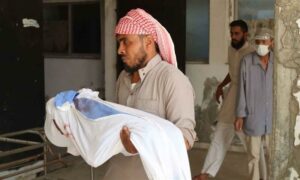 مقتل شاب وطفلته إثر إصابتهما بإطلاق النار من قبل مجهولين في ريف حماة - 5 تموز 2025 (محافظة حماة/ فيسبوك) 