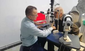 االعيادة العينية في مستشفى صلخد - السويداء 22 من أيار 2025 (مديرية صحة السويداء / فيسبوك)