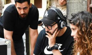 من كواليس تصوير فيلم "سلملك" بإشراف المخرج عمرو حاتم علي - 8 تموز 2025 (فوشيا) 
