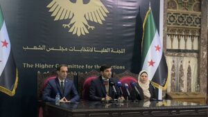 مؤتمر صحفي لإطلاق الموقع الإلكتروني الرسمي للجنة العليا لانتخابات مجلس الشعب - 27 آب 2025 (سانا)