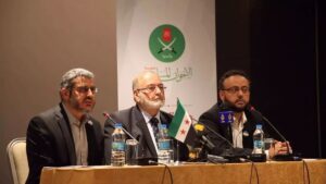 مؤتمر صحفي لأعصاء جماعة الإخوان المسلمون في سوريا أقامته في مدينة اسطنبول التركية - آب 2016 (شبكة شام)