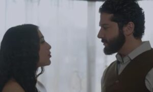 الفنان أنس طيارة والفنانة هيا مرعشلي من آخر مسلسل جمعهما "عندما تشيخ الذئاب" - رمضان 2019 (يوتيوب/ مسلسلات سورية)
