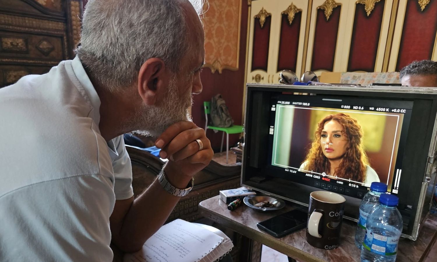 من أجواء تصوير مسلسل "المليئية" - 29 تموز 2025 (رنا شميس/ فيسبوك)