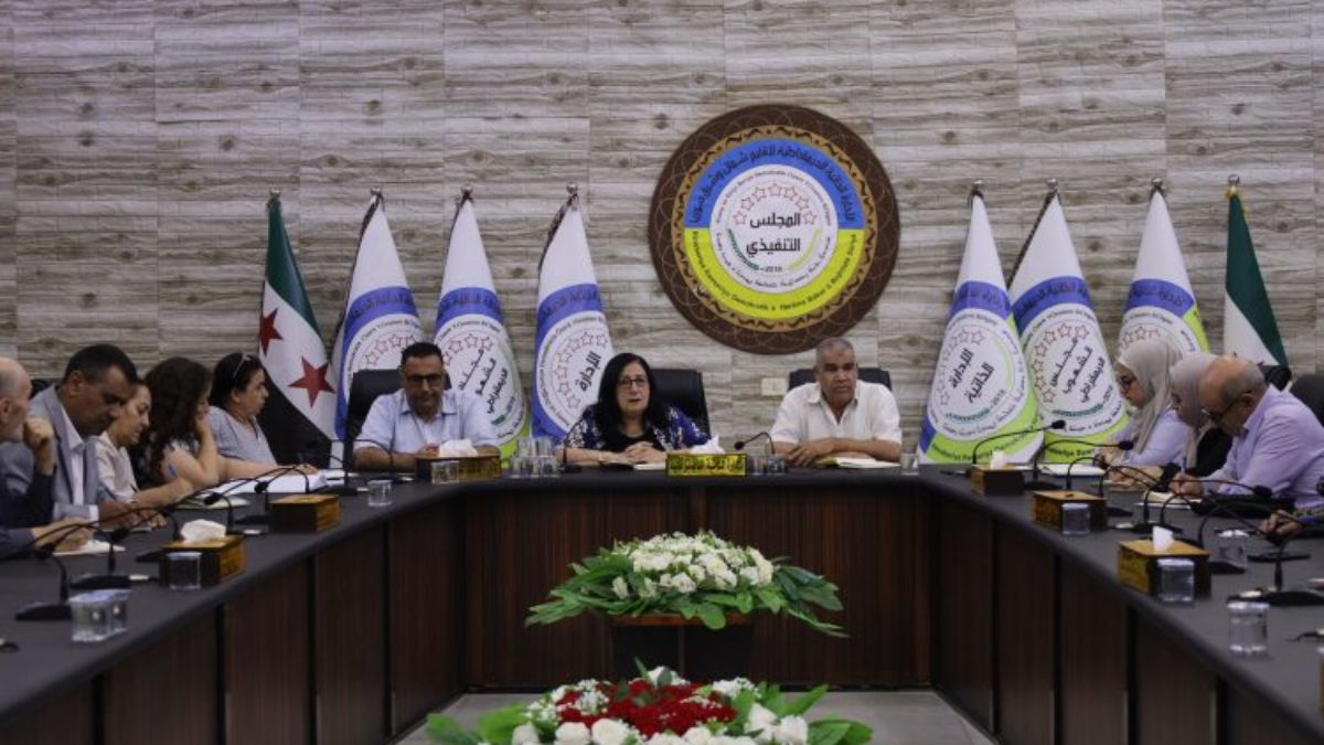 اجتماع تنظيمي موسع لمجلس الشعوب الديمقراطي - 15 أيلول 2025 (موقع الإدارة الذاتية)