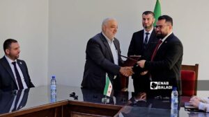 من توقيع مديرية مياه دمشق اتفاقية بمليوني دولار مع منظمة "رحمة بلا حدود" - 8 أيلول 2025 (أحمد مسلماني/ عنب بلدي)