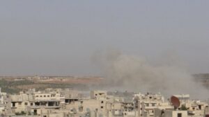 قصف مدفعي يستهدف قرية "أم تينة" في ريف دير حافر بريف حلب الشرقي - 3 آب 2025 (هاوار)