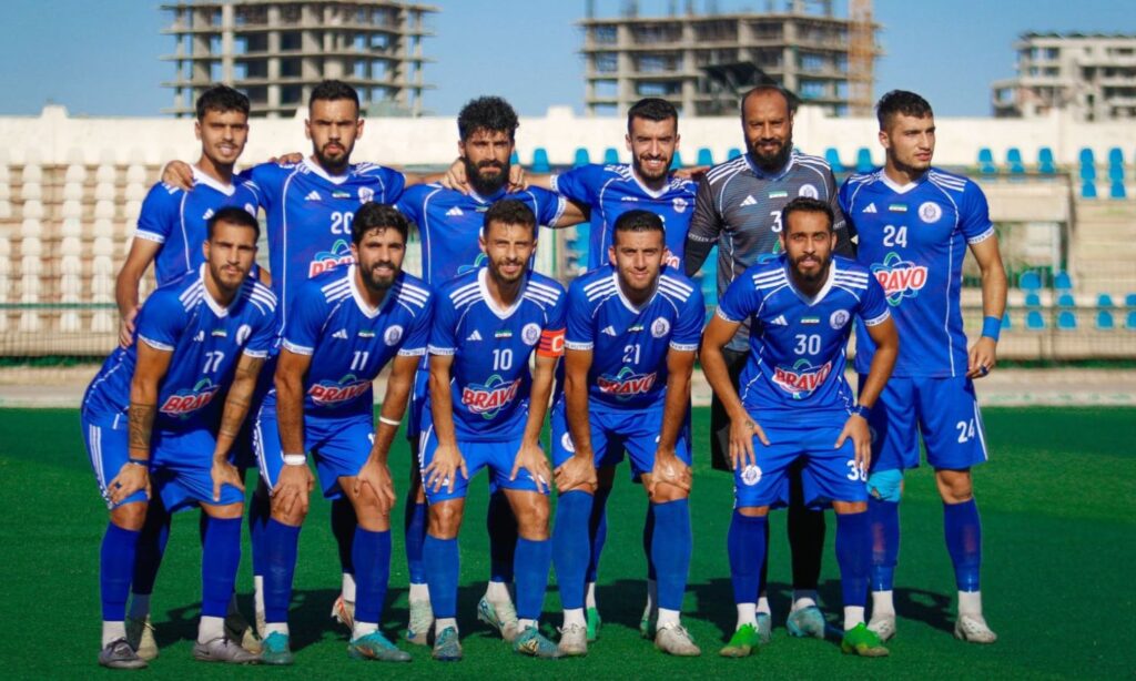 نادي حطين يلعب ضد نادي الوحدة في بلاي أوف الدوري السوري الممتاز - 13 تموز 2025 (نادي حطين الرياضي/ فيسبوك)