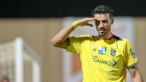 عمر السومة ضد نيوم في كأس الملك السعودي 23 أيلول 2025 ( حسين مصطفى/ فيسبوك)