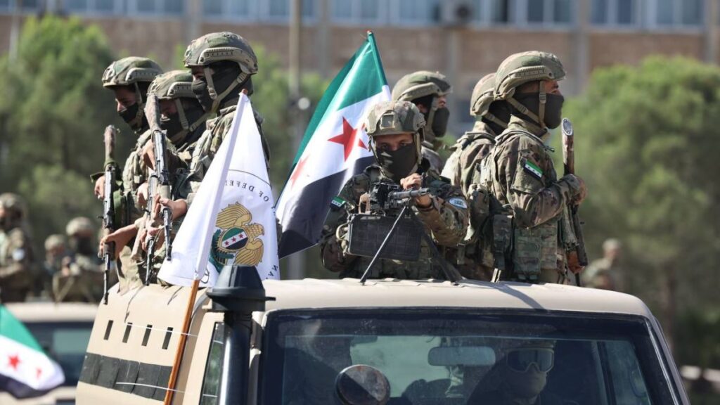 استعراض عسكري في حلب للفرقة 76 ضمن الجيش السوري - 1 تموز 2025 (وزارة الدفاع)