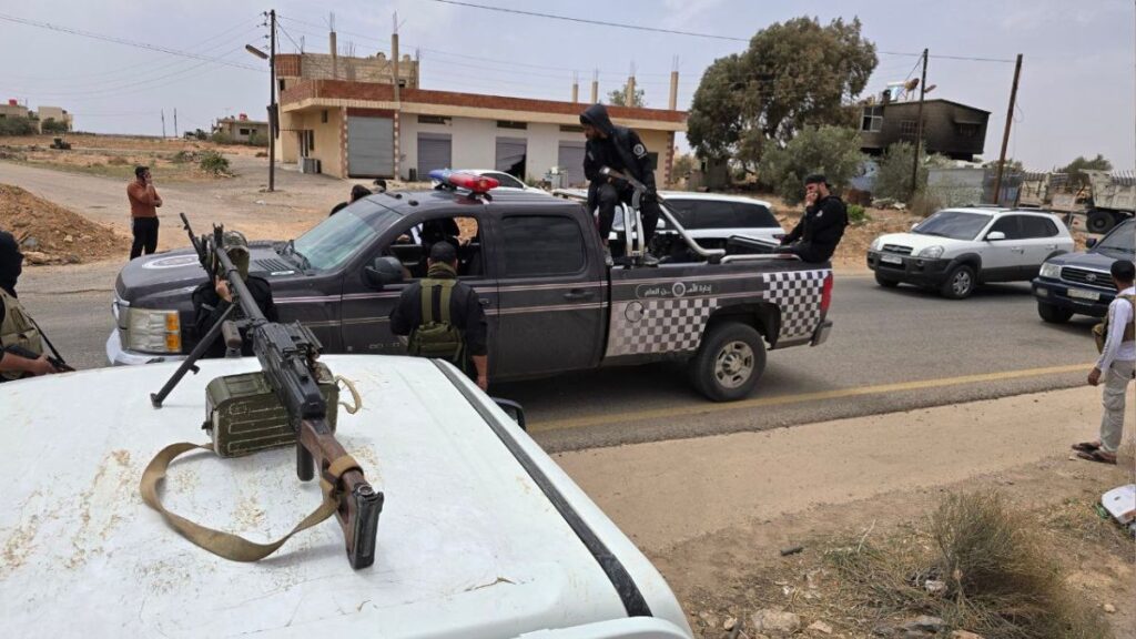 قرية الصورة في الريف الغربي من محافظة السويداء والتي شهدت توترات أمنية أدت لنزوح المدنيين- 1 أيار 2025 (محافظة السويداء/ تلجرام)