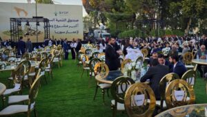 الاستعداد لبدء حفل إطلاق صندوق التنمية السوري في قلعة دمشق - 4 أيلول 2025 (سانا)
