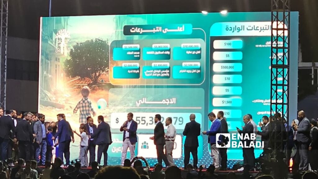 من فعاليات حملة ريفنا بيستاهل في مدينة المعارض بريف دمشق ـ 20 من أيلول 2025 (عنب بلدي/ أحمد مسلماني)