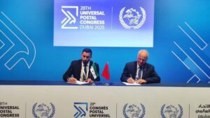 البريد السوري يوقع مذكرة تفاهم مع مجموعة بريد المغرب بدبي - 30 أيلول 2025 (وزارة الاتصالات)