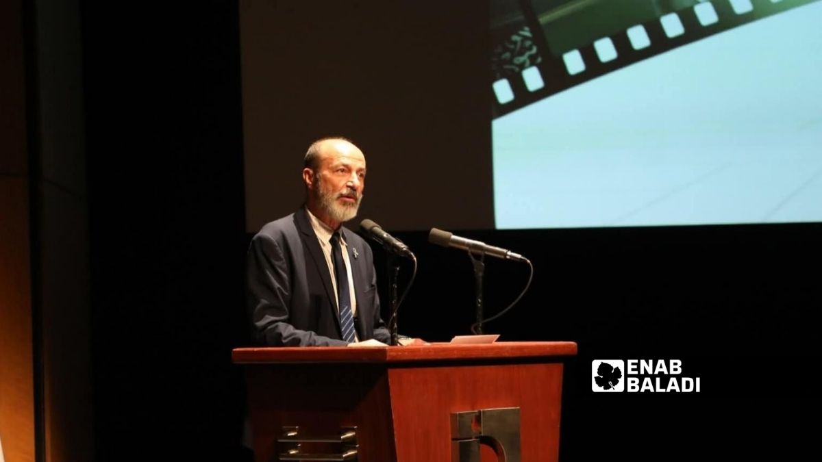 مدير المؤسسة العامة للسينما يفتتح تظاهرة أفلام الثورة السورية ـ 15 أيلول 2025 (عنب بلدي)