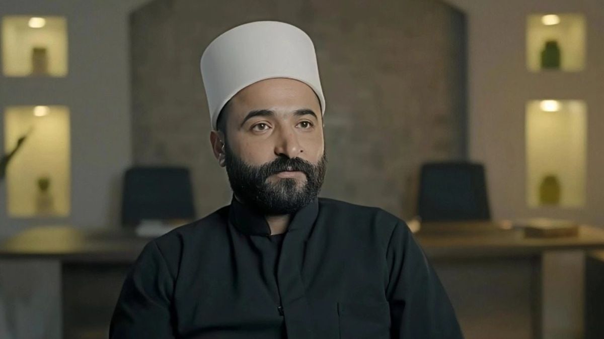قائد تجمع أحرار العرب الشيخ سليمان عبد الباقي - 1 أيلول 2025 (سوريا الآن/ لقطة شاشة)
