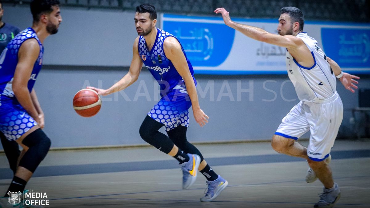 عبد الرحمن الكردي خلال مباراة الكرامة والجيش في بطولة الدرع 22 تشرين الأول (نادي الكرامة الرياضي / فيسبوك)