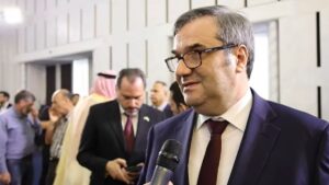 حاكم مصرف سوريا المركزي عبد القادر الحصرية، 24 تموز 2025 (مصرف سوريا المركزي/تلغرام)