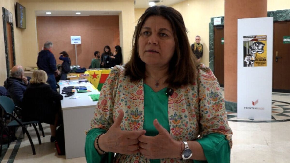 الرئيسة المشتركة لوفد التفاوض مع الحكومة السورية - 16 نيسان 2025 (ANF)