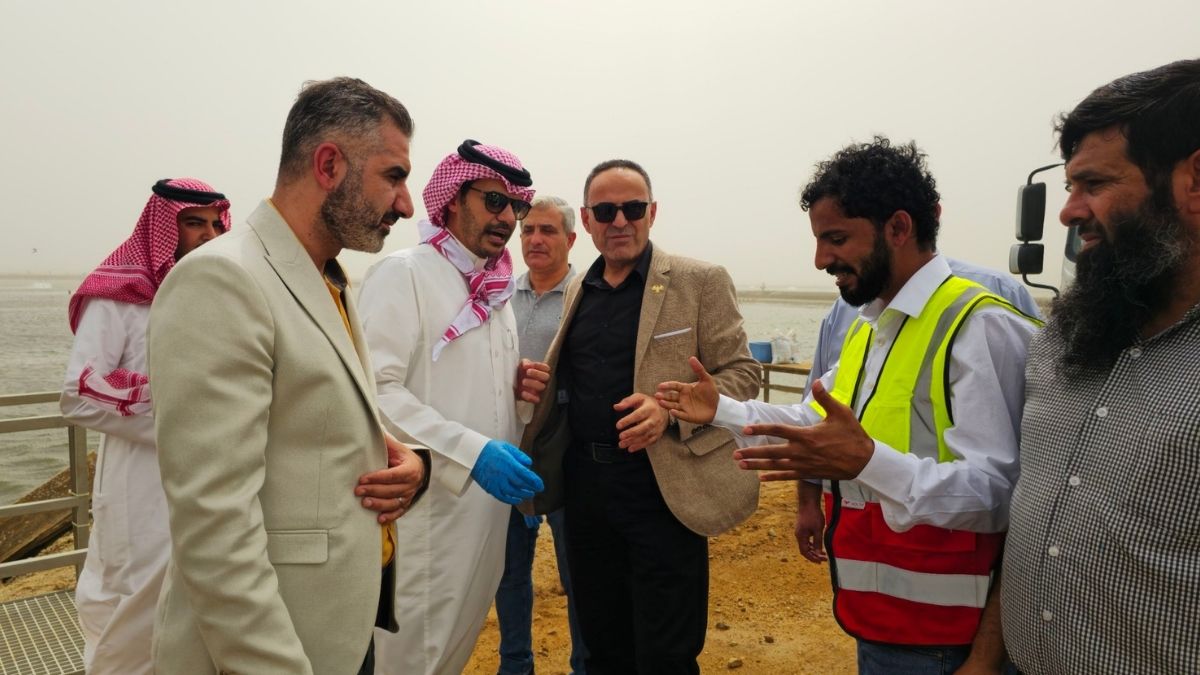 اطلاع وزير الزراعة أمجد بدر على تجربة المجموعة الوطنية للاستزراع السمكي نقوة خلال زيارته إلى السعودية - 11 أيلول 2025 (الزراعة/تلجرام)