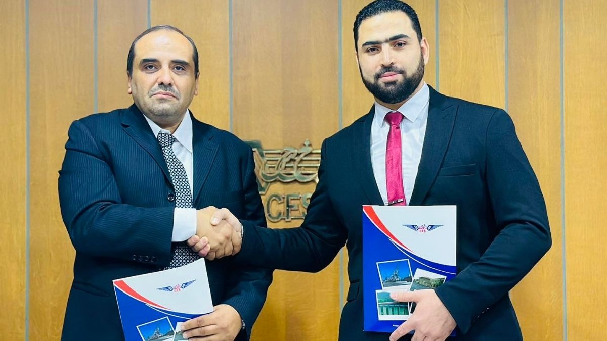 توقيع مذكرة تفاهم بين سوريا وقطر بتطوير السكك الحديدية - 24 تشرين الأول 2025 (مؤسسة السكك الحديدية السورية/فيسبوك)