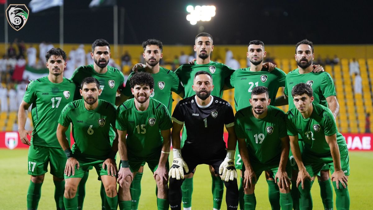 منتخب سوريا خلال مباراته ضد الإمارات وديًا- 5 أيلول 2025 (SFA / فيسبوك)