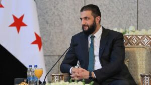 الرئيس أحمد الشرع في قصر الشعب بدمشق - 1 تشرين الأول 2025 (رئاسة الجمهورية العربية السورية)