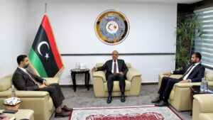 الوفد التقني السوري يلتقي عضو المجلس الرئاسي في ليبيا - 4 آب 2025 (وزارة الخارجية والمغتربين السورية)