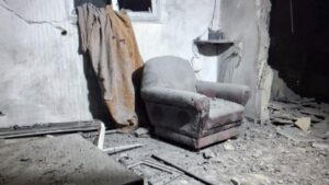 المنزل الذي وقع فيه الانفجار في حي المزة 86 بدمشق 14 تشرين الثاني 2025 (الإخبارية السورية)