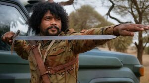  الفاتح عبد الله إدريس المعروف بـ "جزار الفاشر" وهو قيادي في قوات الجنجويد التابعة للدعم السريع في السودان (محسنة بالذكاء الاصطناعي)