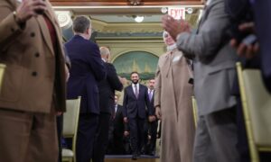 الرئيس السوري أحمد الشرع في معهد الشرق الأوسط للأبحاث بنيويورك - 23 أيلول 2025 (رئاسة الجمهورية السورية)
