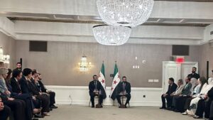  الرئيس السوري أحمد الشرع يلتقي المنظمات السورية في واشنطن- 9 تشرين الثاني 2025 (الإخبارية السورية)