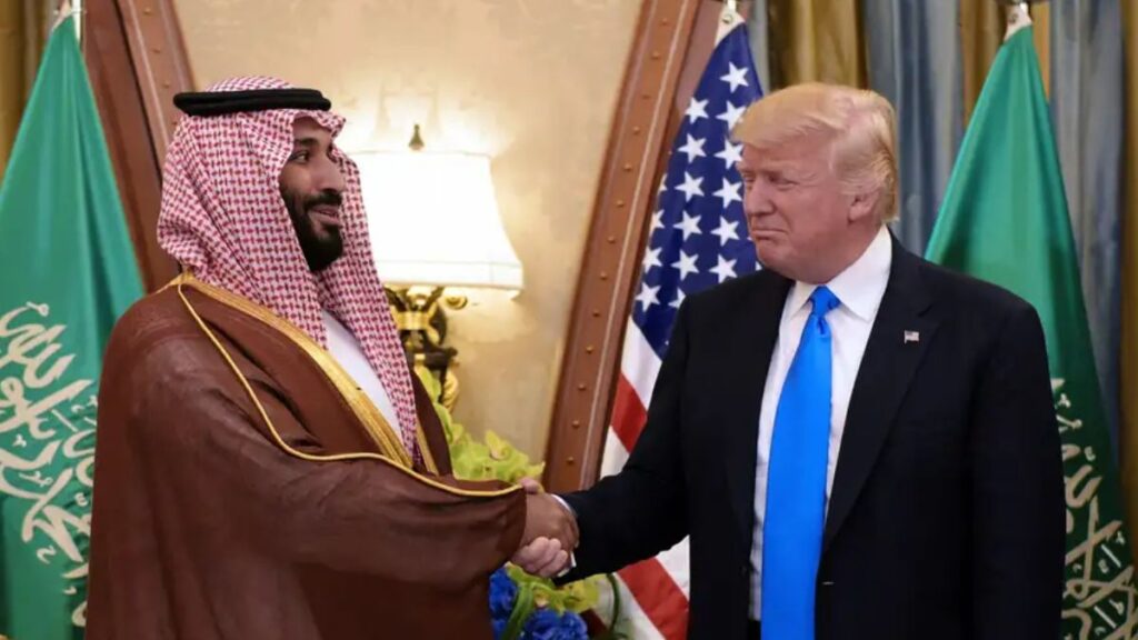 ستكون حفاوة الاستقبال التي سيحظى بها ولي العهد السعودي في واشنطن أحدث علامة على تعافي العلاقات بين البلدين بعد توتر شديد كان سببه مقتل خاشقجي (Mandel Ngan/AFP/Getty Images)