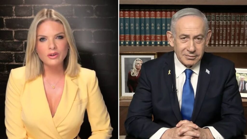 بنيامين نتنياهو أثناء مقابلة مع الإعلامية إيرين مولان - 13 تشرين الثاني 2025 (THE ERIN MOLAN SHOW)