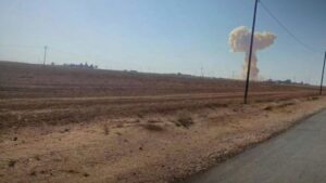 انفجار مستودع أسلحة تابع لـ"قسد" - 2 تشرين الثاني 2025 (سانا) انفجار مستودع أسلحة تابع لـ"قسد" - 2 تشرين الثاني 2025 (سانا)