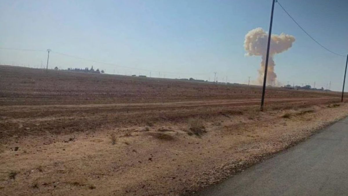 انفجار مستودع أسلحة تابع لـ"قسد" - 2 تشرين الثاني 2025 (سانا)