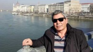 الصورة التي استخدمها المحققون لتعقب العميد السابق خالد حلبي في بودابست - 13 تشرين الثاني 2025 (نيويورك تايمز)