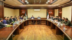 اجتماع شهري في مقر الهيئة العامة للمنافذ البرية والبحرية لمراجعة مؤشرات الأداء في المنافذ الحدودية والمناطق الحرة - 5 تشرين الثاني 2025 (هيئة المنافذ/تلجرام)