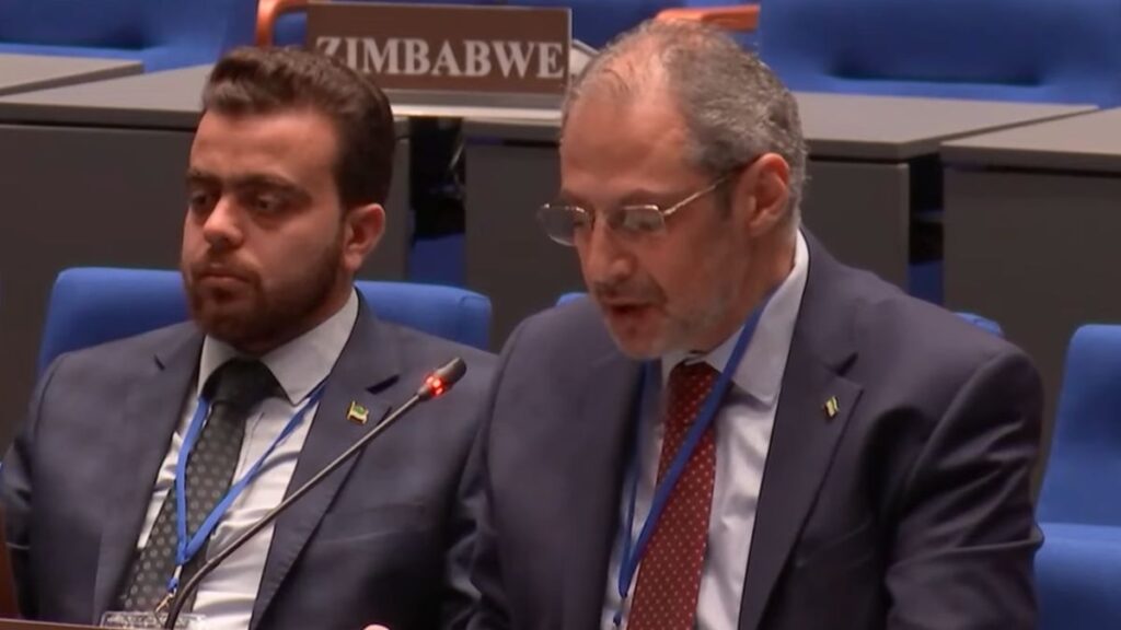 مندوب سوريا الدائم لدى منظمة حظر الأسلحة الكيميائية محمد كتوب - 26 تشرين الثاني 2025 (الإخبارية السورية)