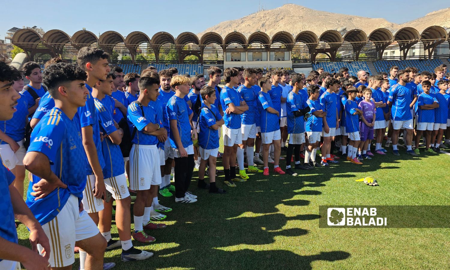 زيارة نادي ريال أوفييدو الإسباني إلى سوريا لإجراء تجارب أداء مفتوحة لاختيار مواهب كروية - 1 تشرين الثاني 2025 (عنب بلدي/أحمد مسلماني)