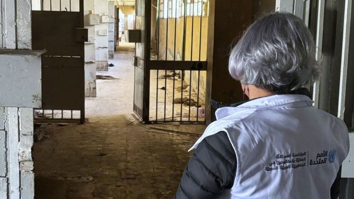 رئيسة المؤسسة المستقلة للمفقودين تزور أحد سجون نظام الأسد في سوريا - 12 شباط 2025 (IIMP Syria)