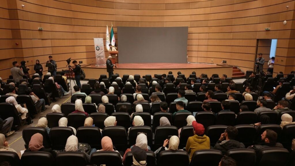 المؤتمر الأول للفريق الإعلامي الجامعي التطوعي في جامعة دمشق - 6 نيسان 2025 (جامعة دمشق/ فيسبوك)