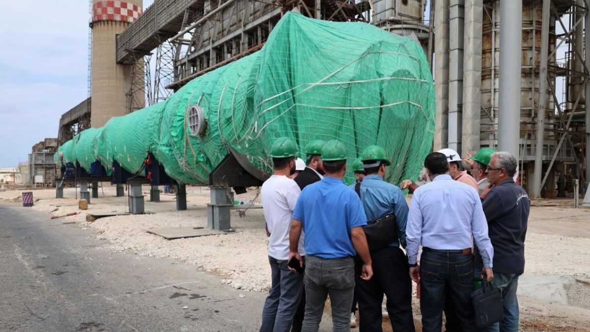 مصفاة بانياس تبدأ تنفيذ مشروع استبدال أجسام المفاعلات الأربعة (R1, R2, R3, R4) في وحدة التحسين - 5 أيلول 2025 (وزارة الطاقة/ تلجرام)