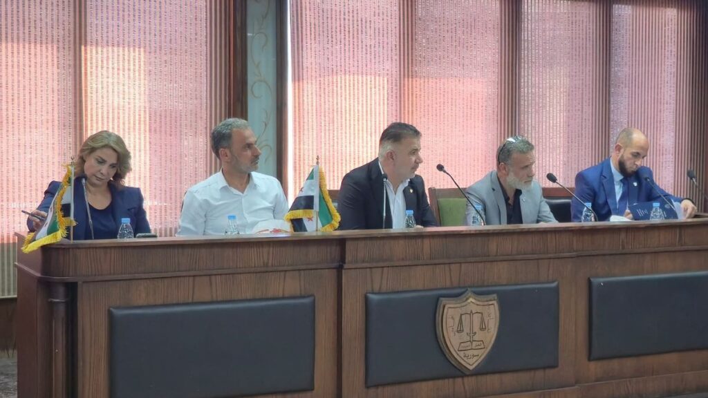 مجلس فرع نقابة المحامين في ريف دمشق يعقد جلسة اختبار الأستذة - 9 أيلول 2025 (نقابة محامي ريف دمشق/فيسبوك)