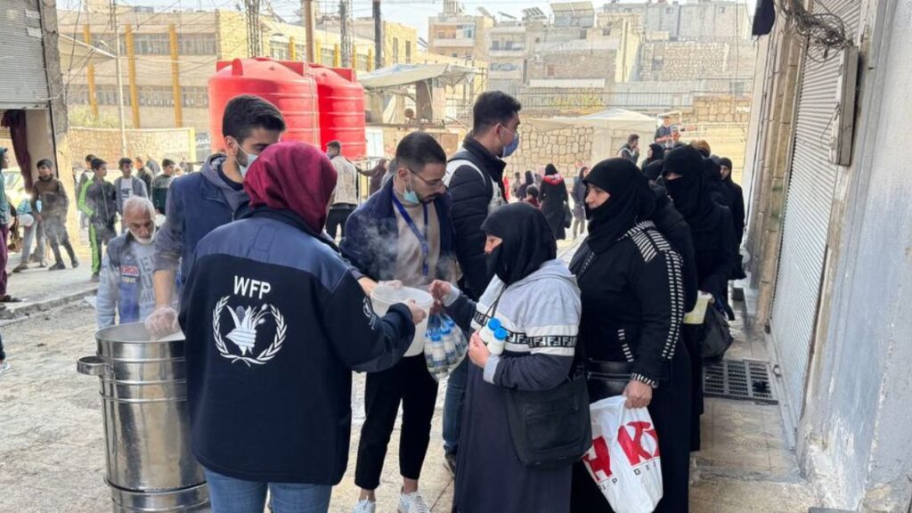 توزيع مساعدات برنامج الأغذية العالمي التابع للأمم المتحدة في مدينة حلب - 12 كانون الأول 2024(الأمم المتحدة)
