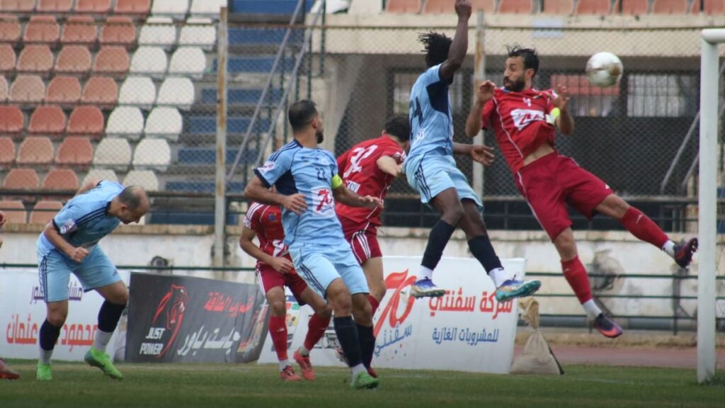 مباراة حطين والاتحاد أهلي حلب في نصف نهائي بطولة حلب ست الكل - ملعب الحمدانية 26 تشرين الثاني 2025 (نادي حطين الرياضي/فيسبوك)